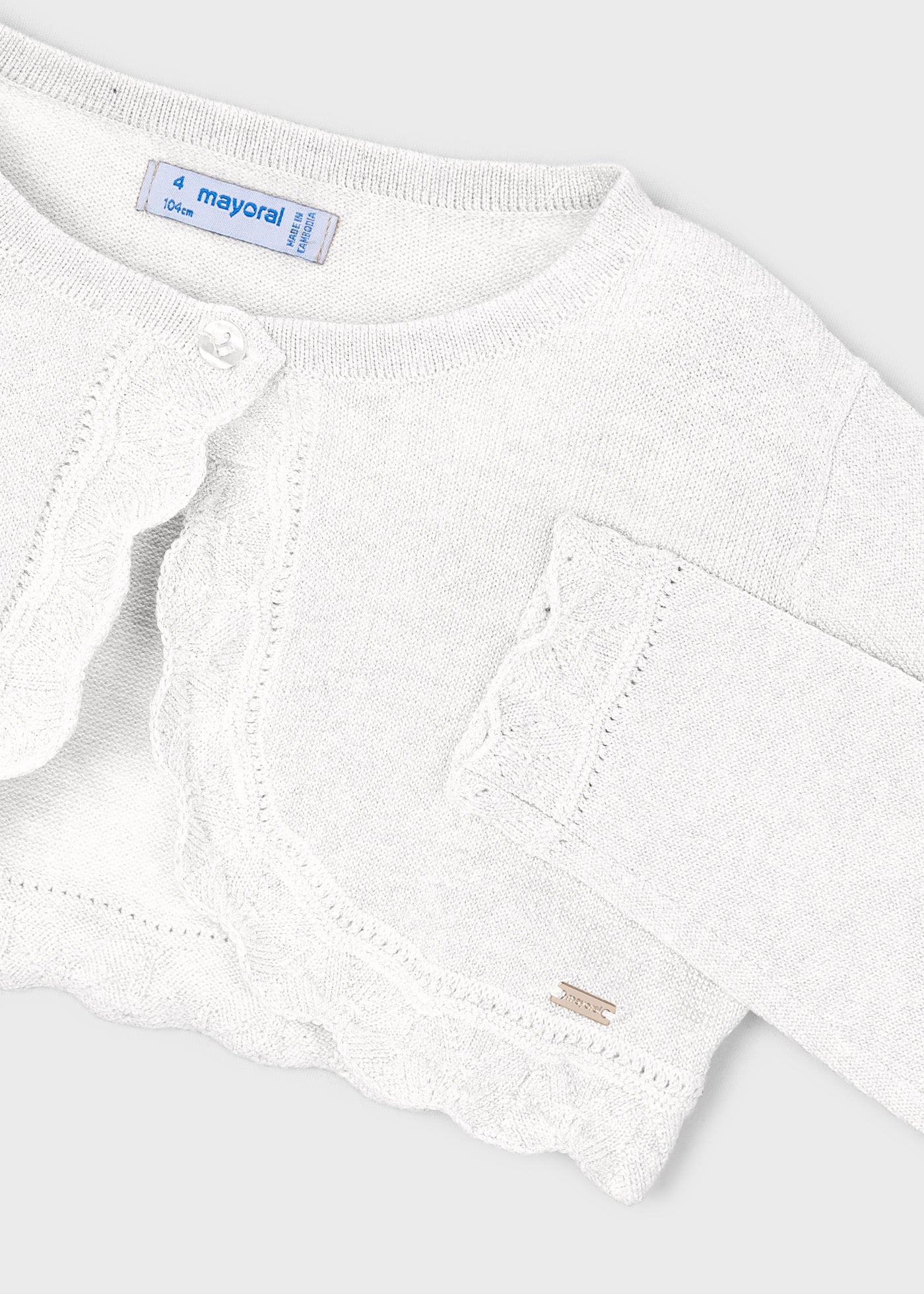 Bolero tricot básico niña