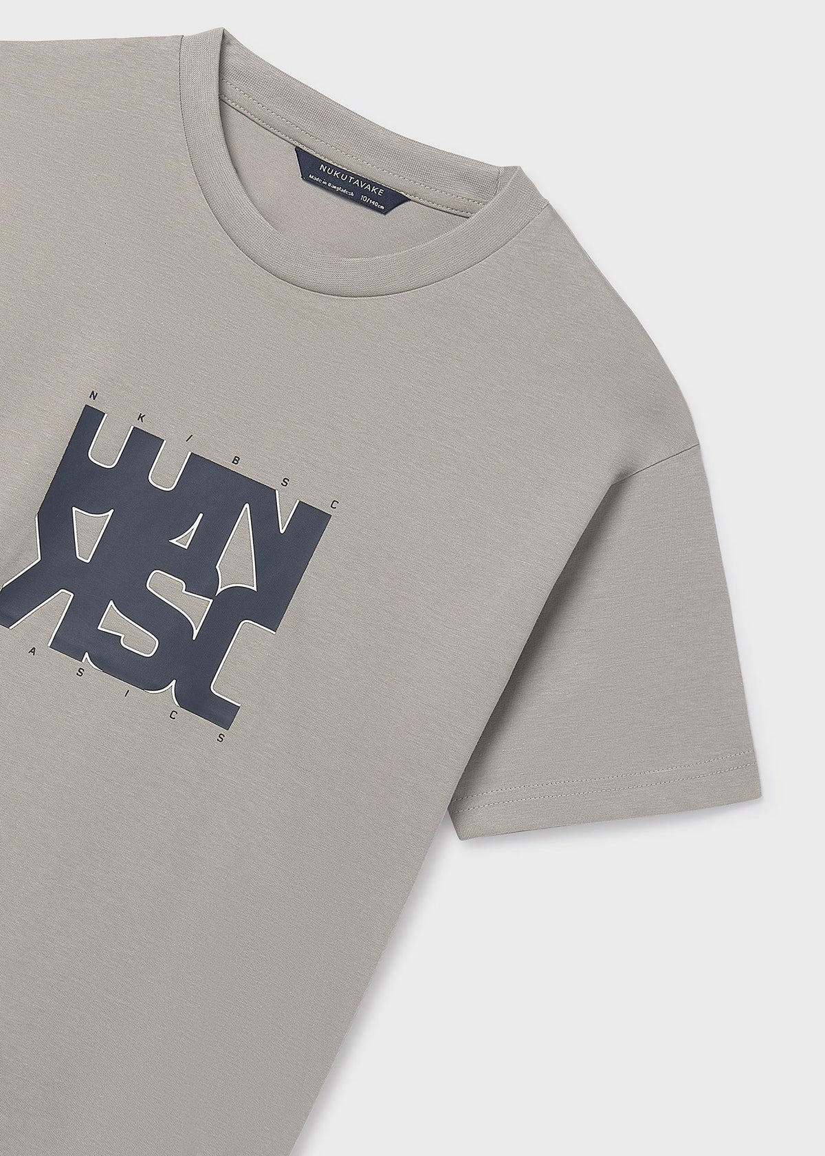 Camiseta letras básica chico