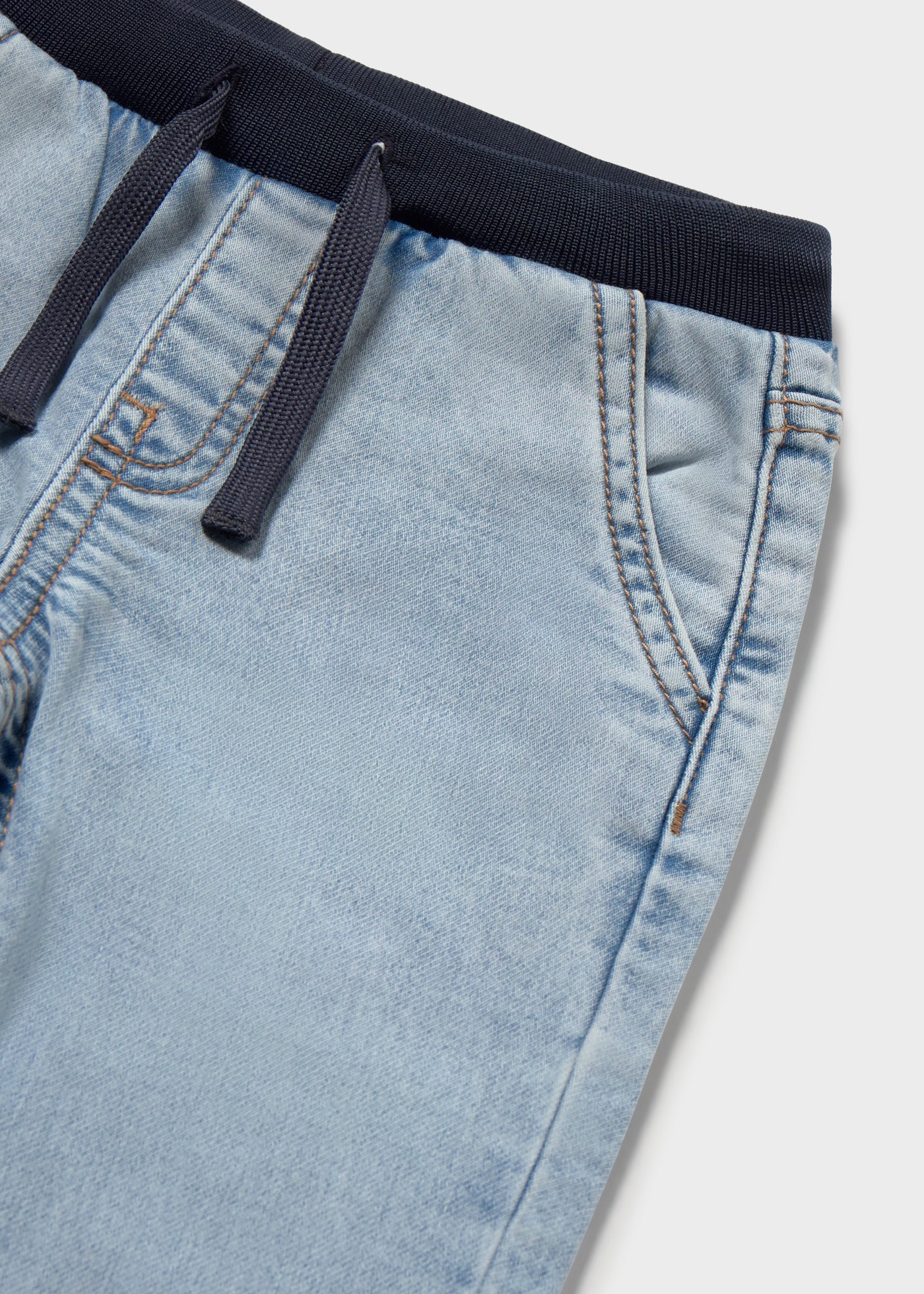 Pantalón vaquero cinturilla elástica bebé