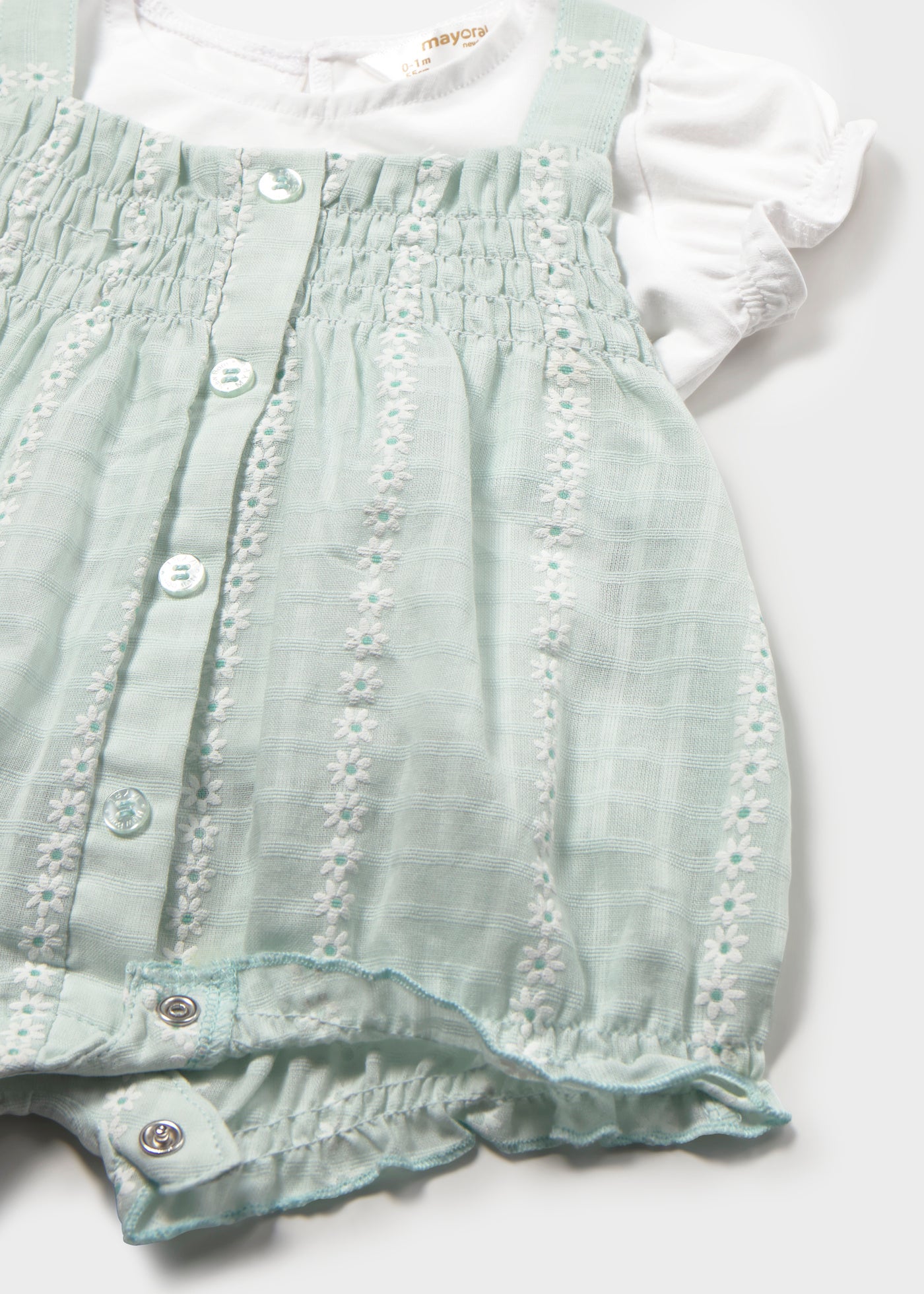 Conjunto peto y camiseta recién nacida