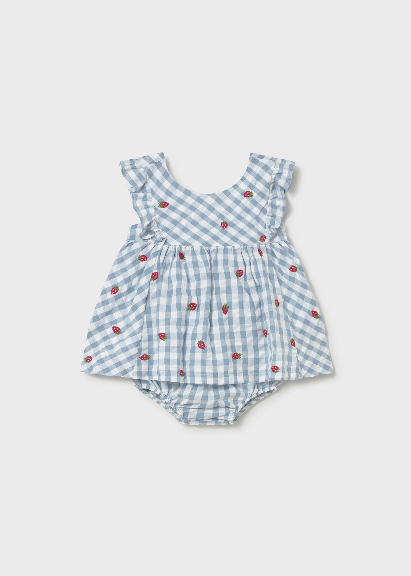Vestido con cubrepañal recién nacida