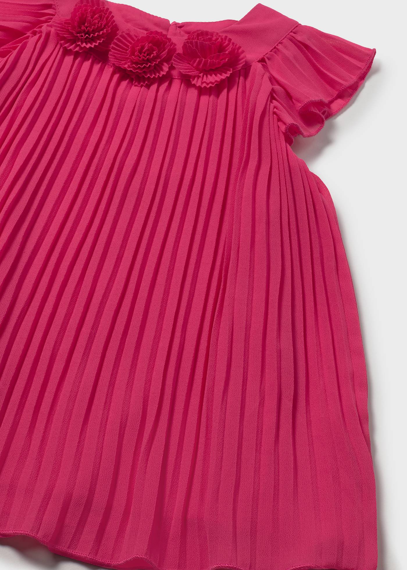 Vestido plisado con flores bebé