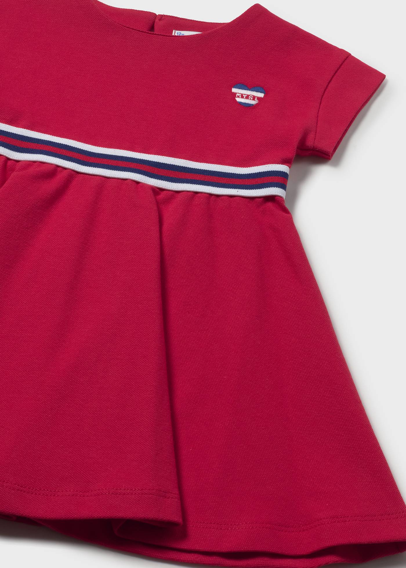 Vestido con detalle a contraste bebé