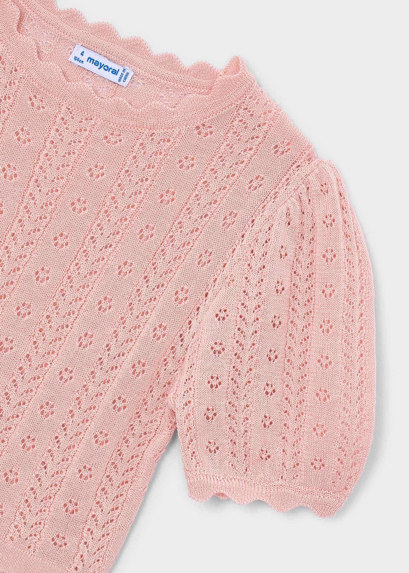 Camiseta cuello ondas niña