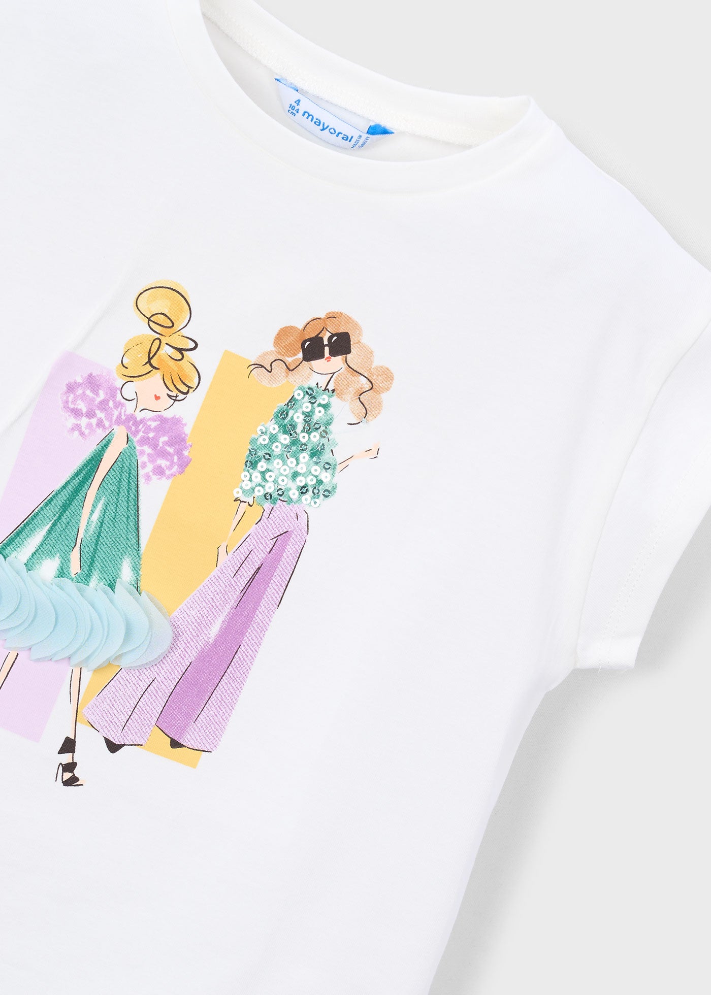 Camiseta estampado muñeca niña