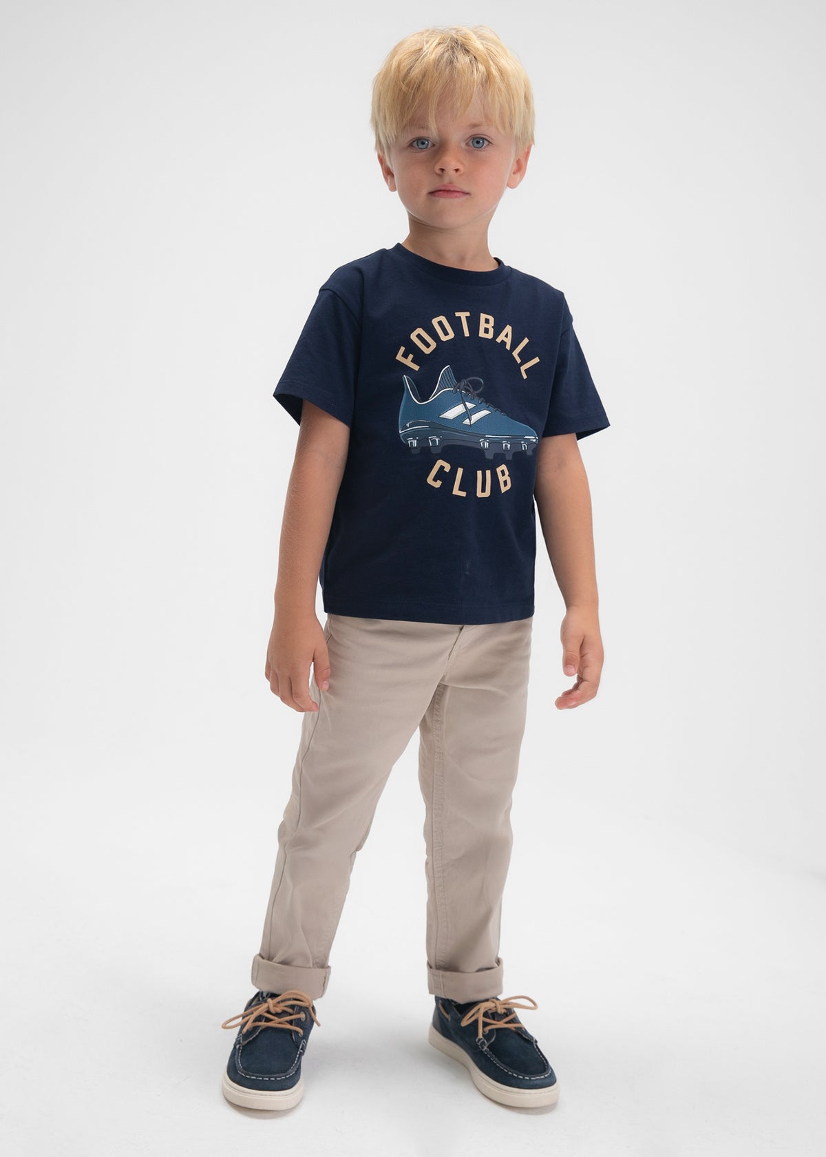 Camiseta botas de fútbol niño