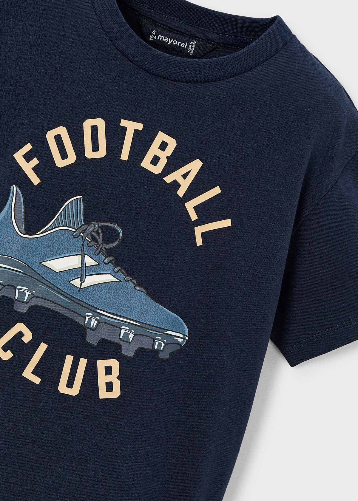 Camiseta botas de fútbol niño