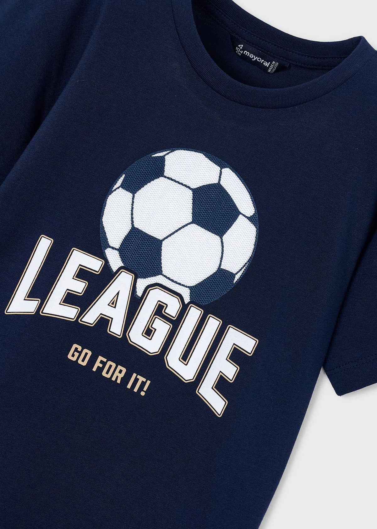 Camiseta estampado fútbol niño