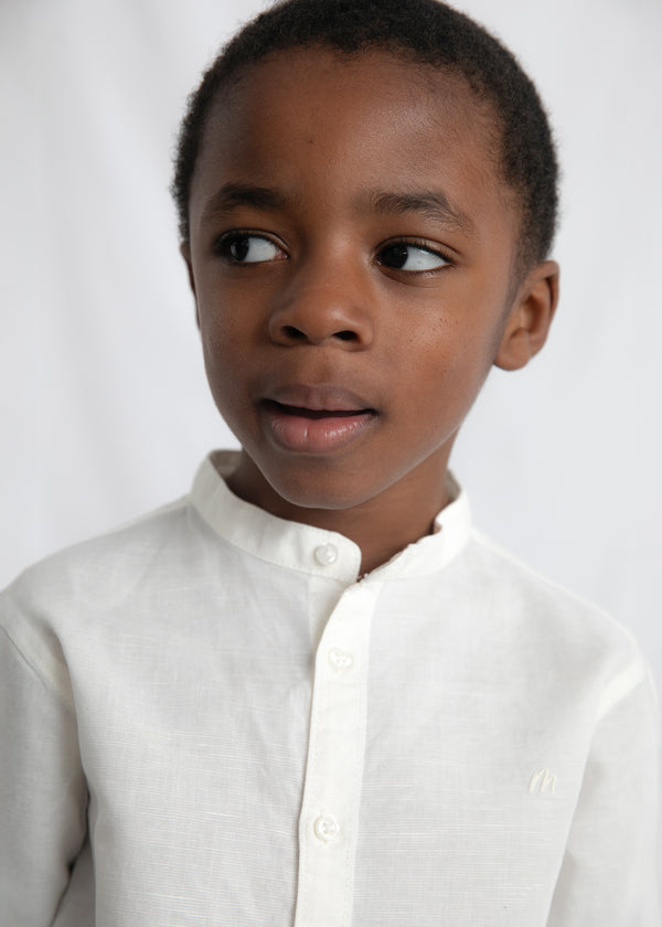 Camisa manga larga con lino niño