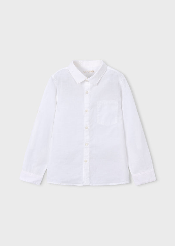 Camisa manga larga con lino niño