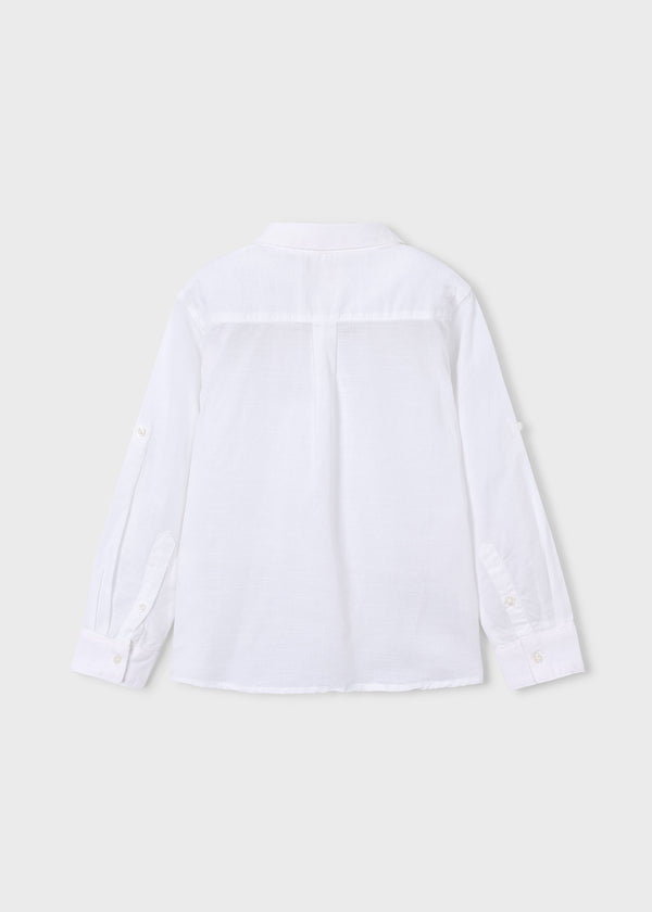 Camisa manga larga con lino niño