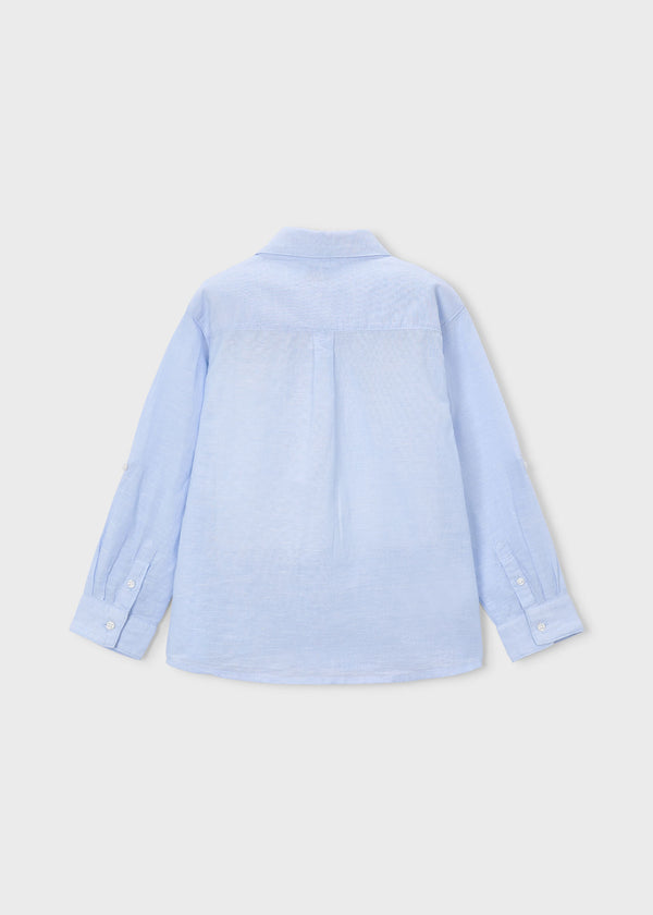Camisa manga larga con lino niño