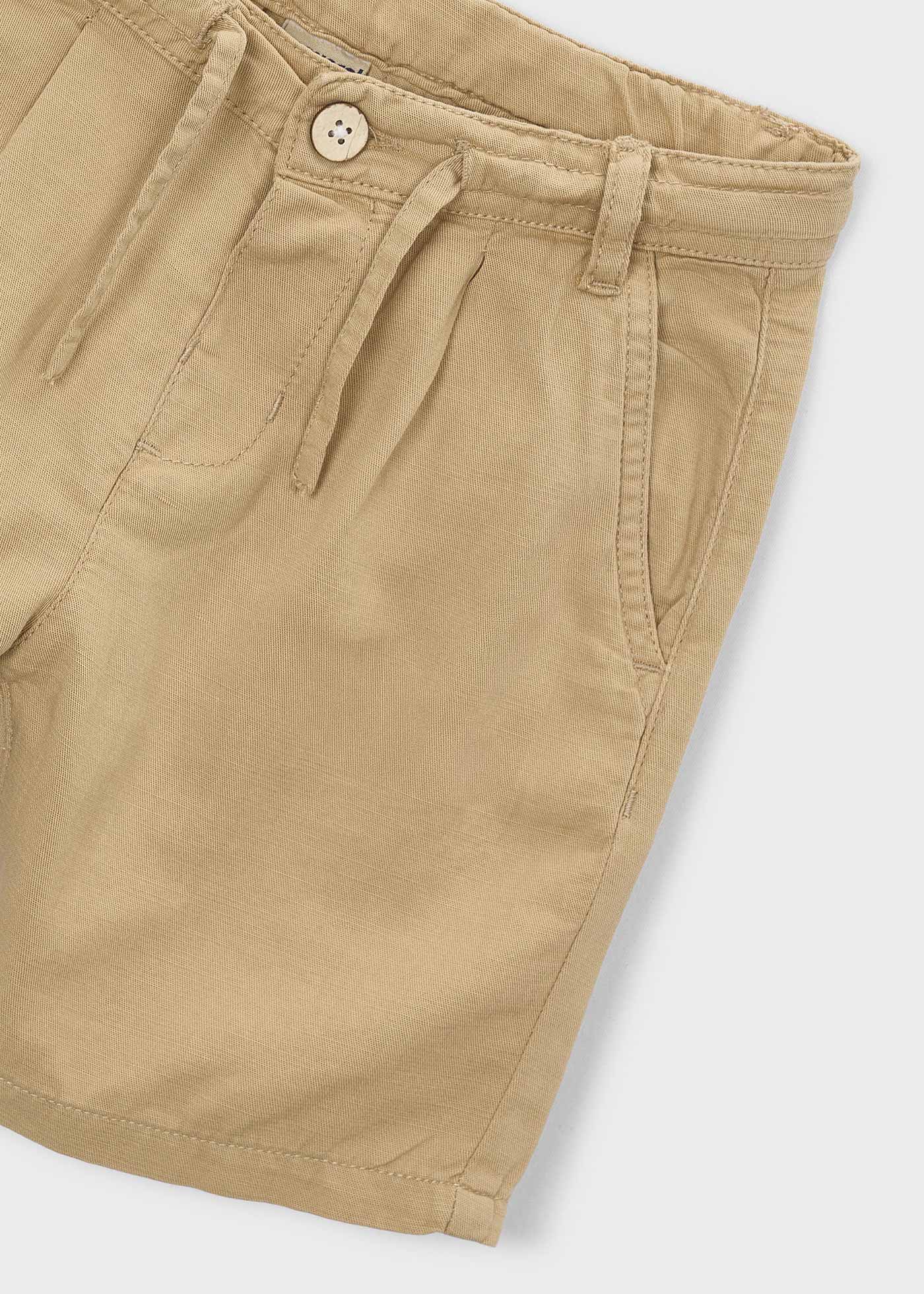 Bermuda relaxed fit con lino niño