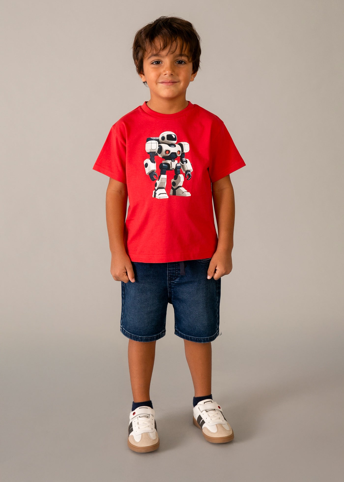 Bermuda vaquera jogger niño