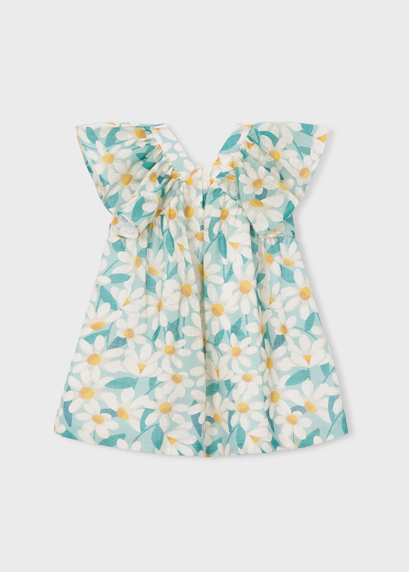 Vestido ceremonia estampado flores niña