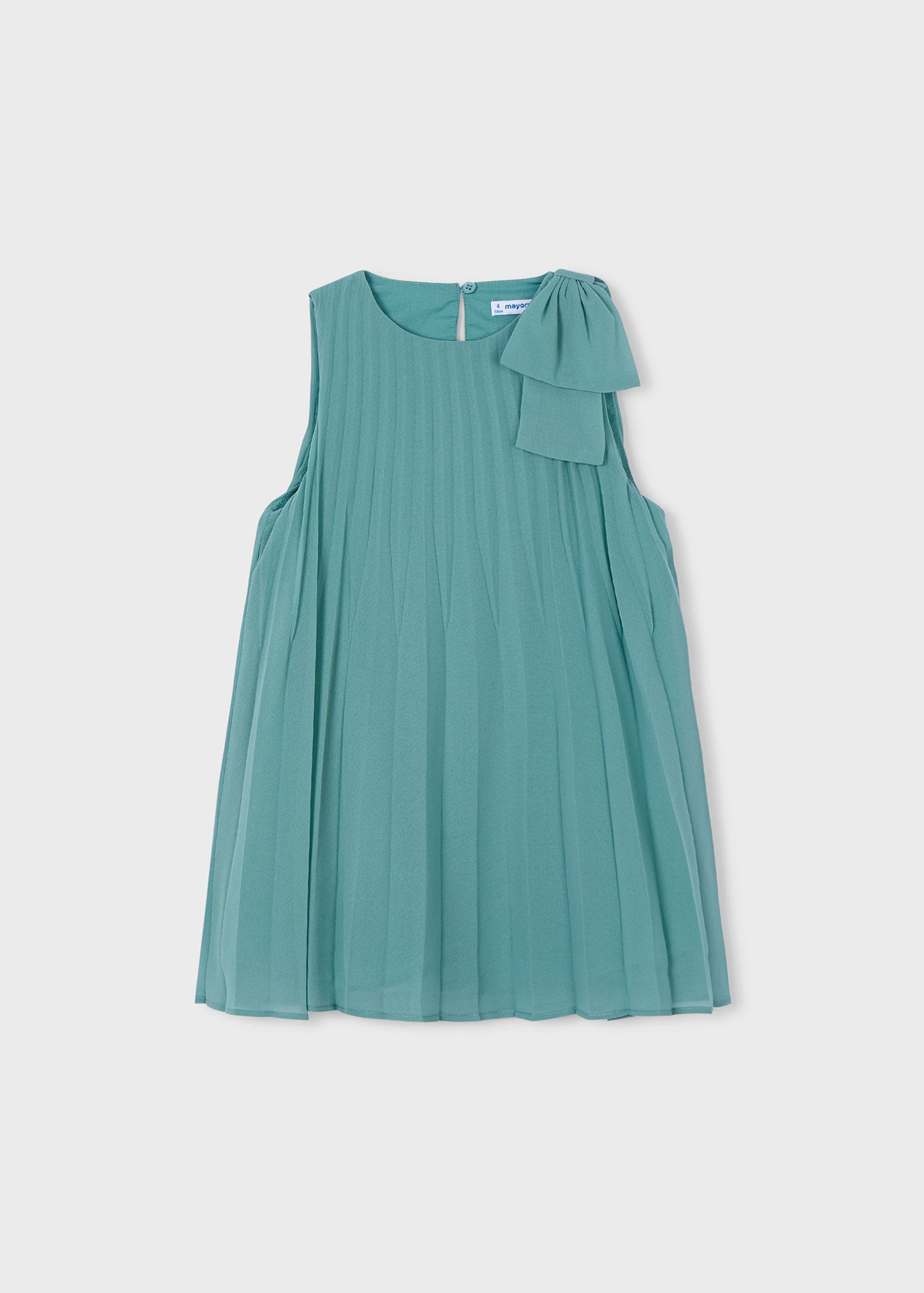 Vestido plisado lazo niña
