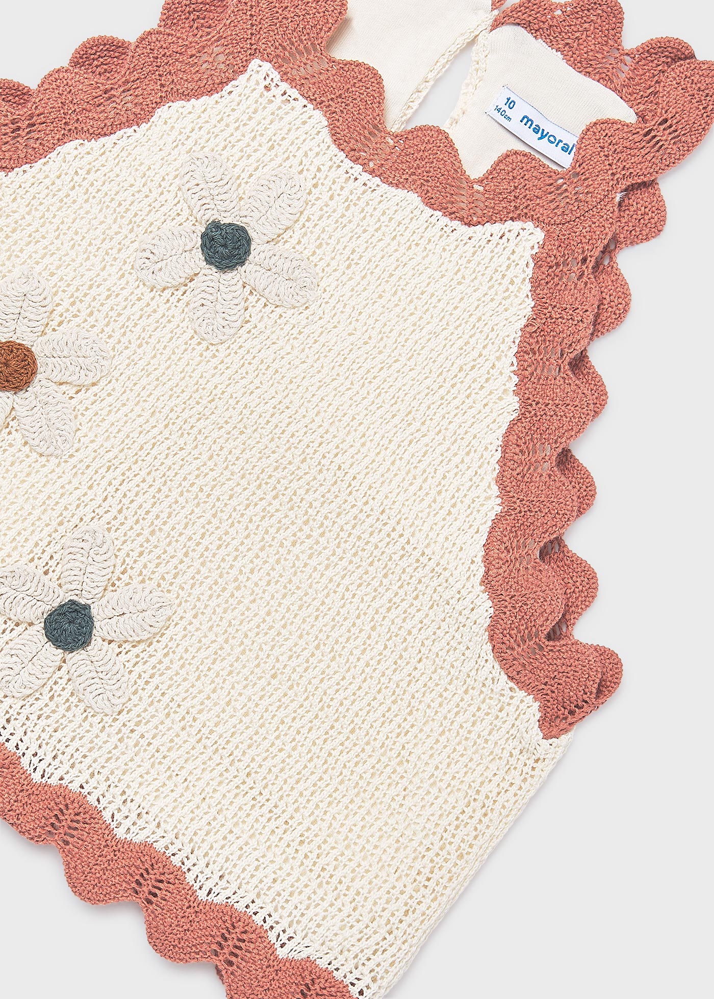 Top tricot flores chica
