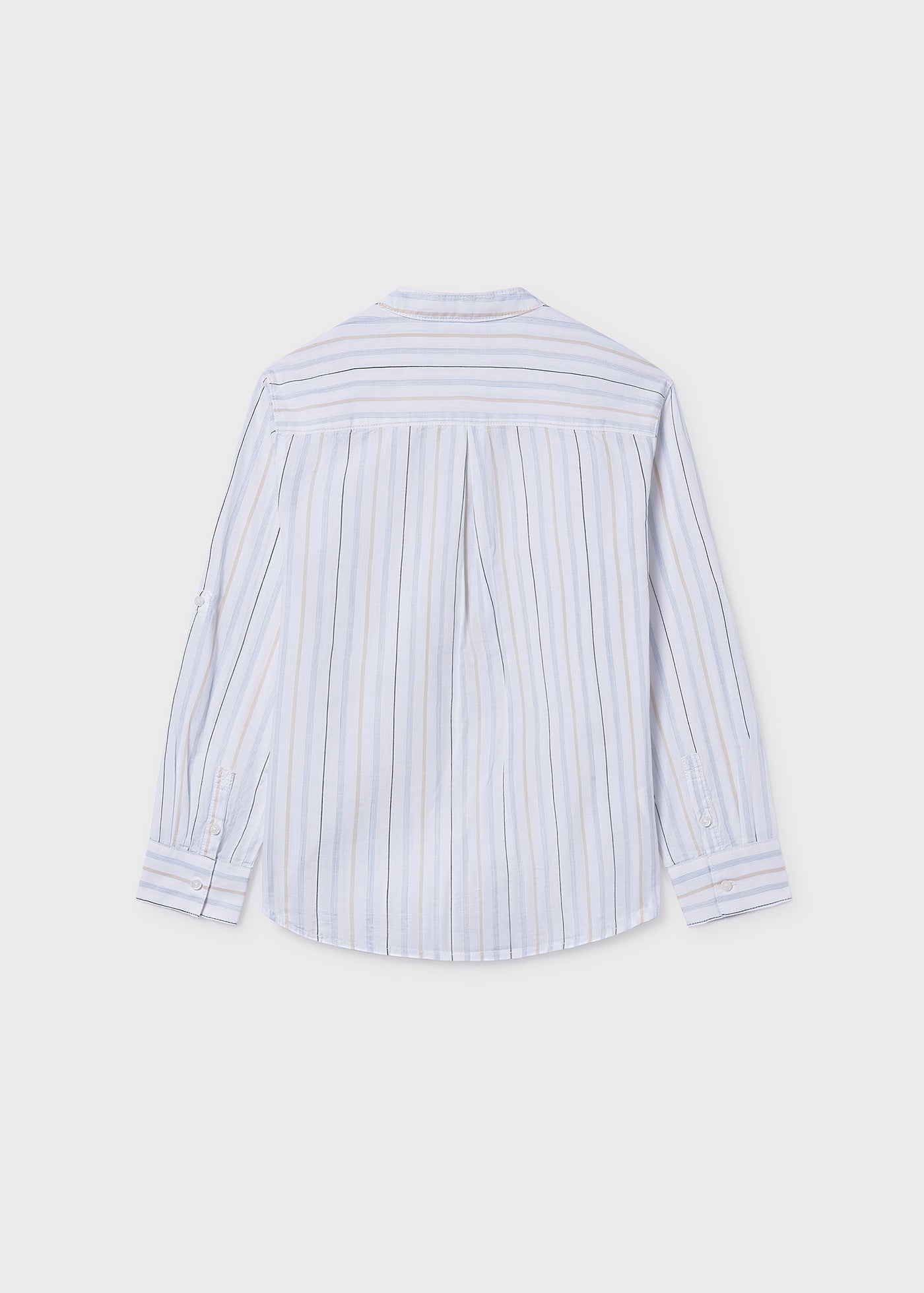Camisa manga larga cuello mao chico