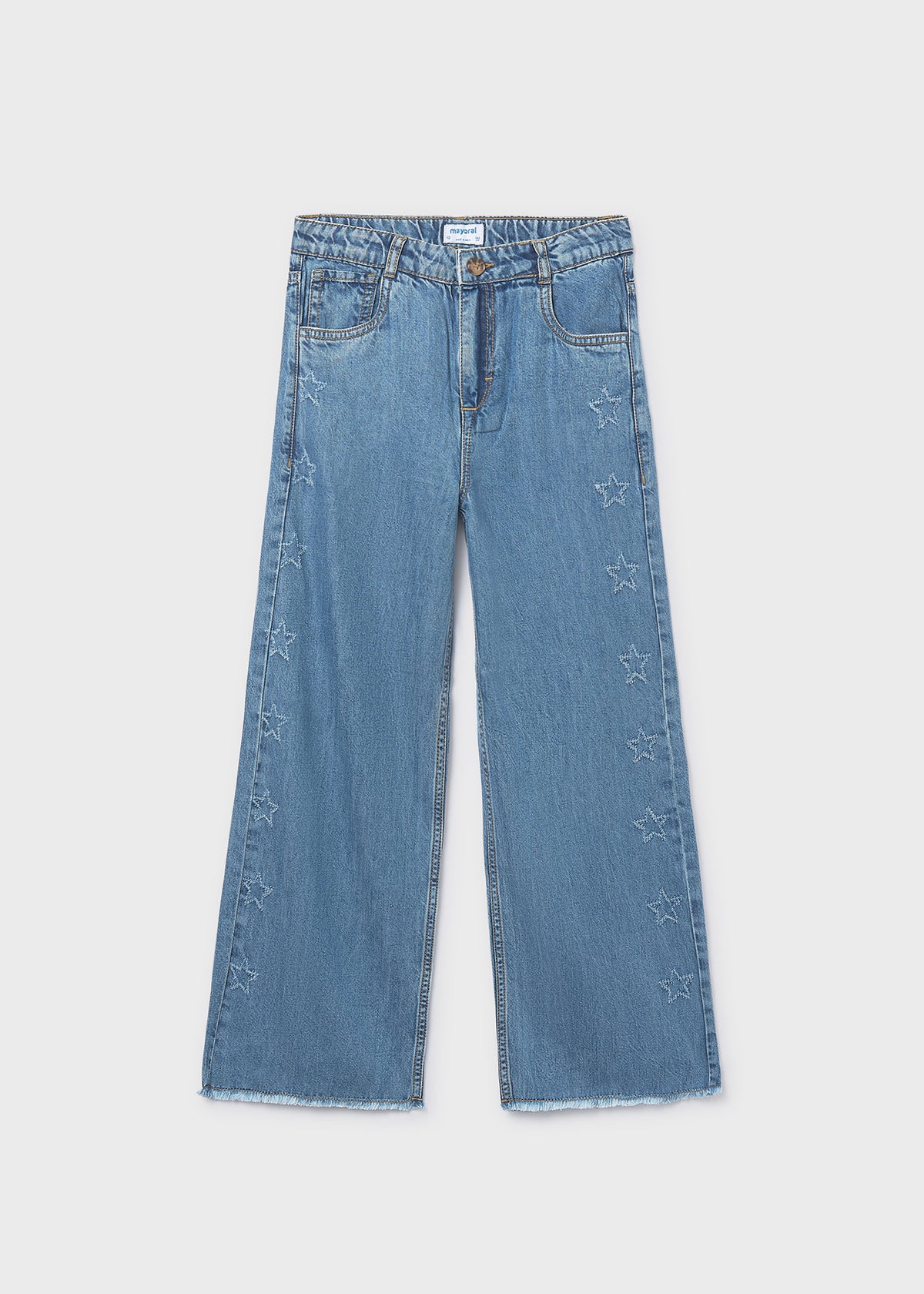 Pantalon largo tejano fluido