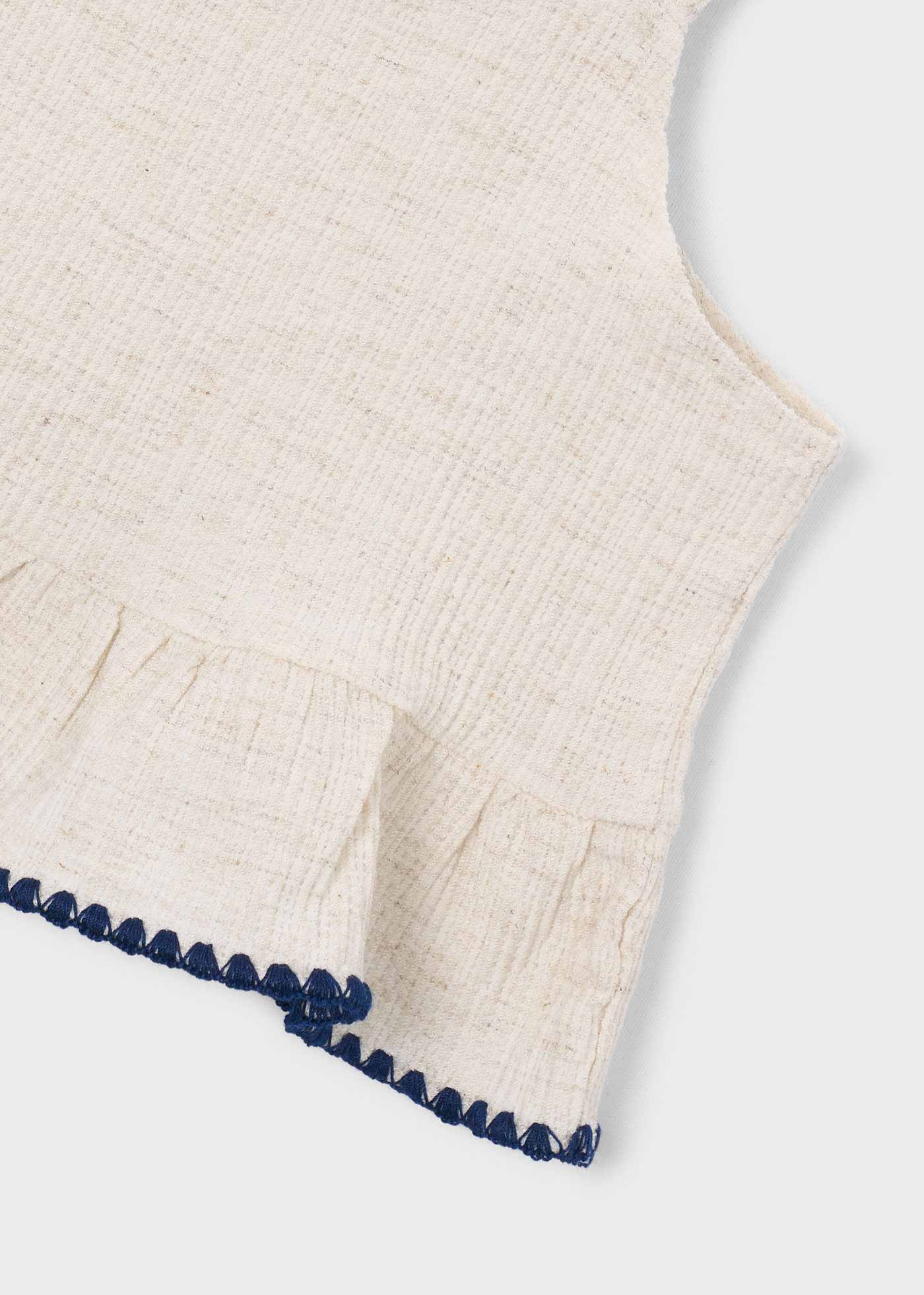 Blusa con lino niña