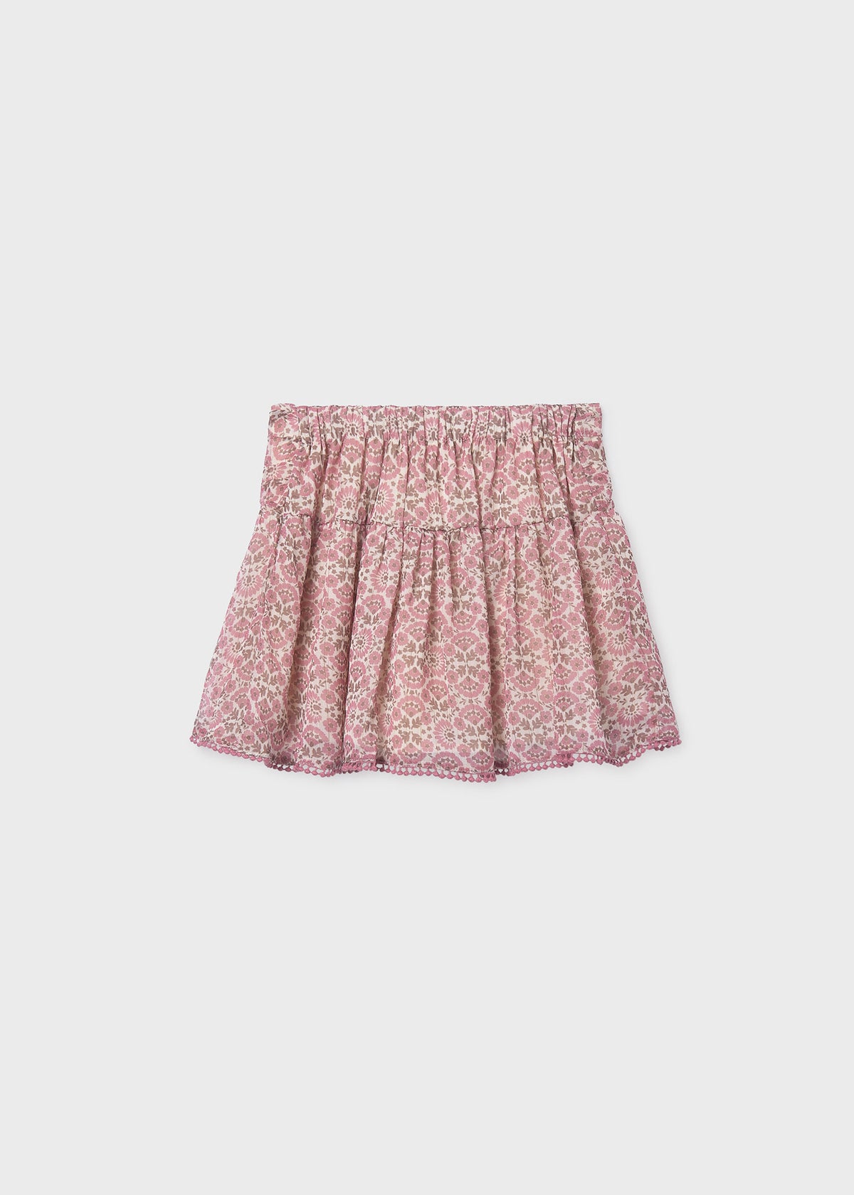Falda gasa estampada chica